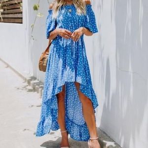 VICI Bonnie Blue High Low dress